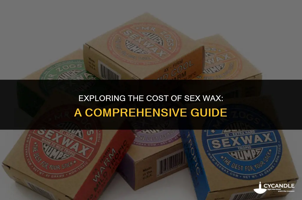 how much is sex wax