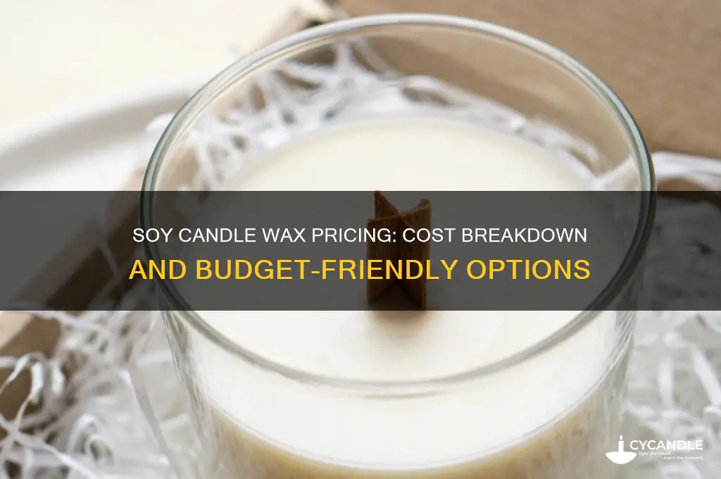how much is soy candle wax