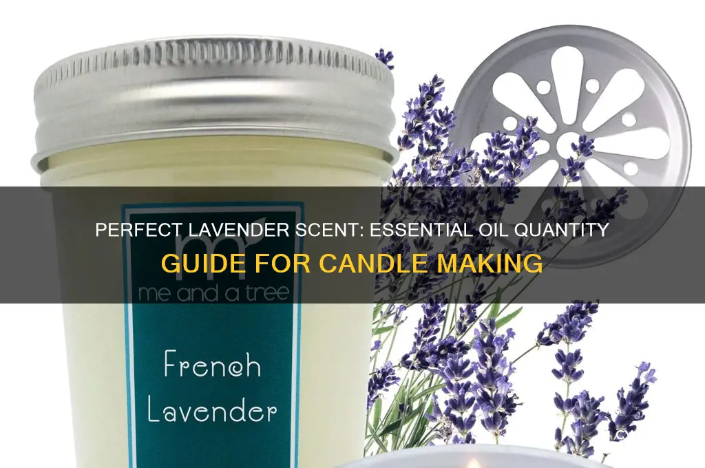 how much lavender essential oil to use in a candle