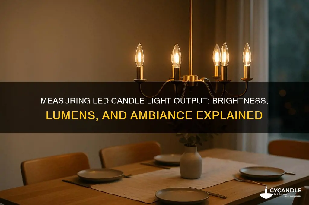 how much light from an led candle