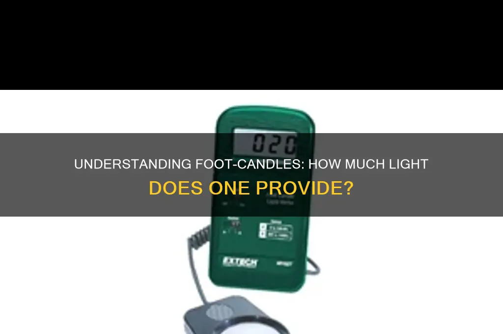 how much light is 1 foot candle