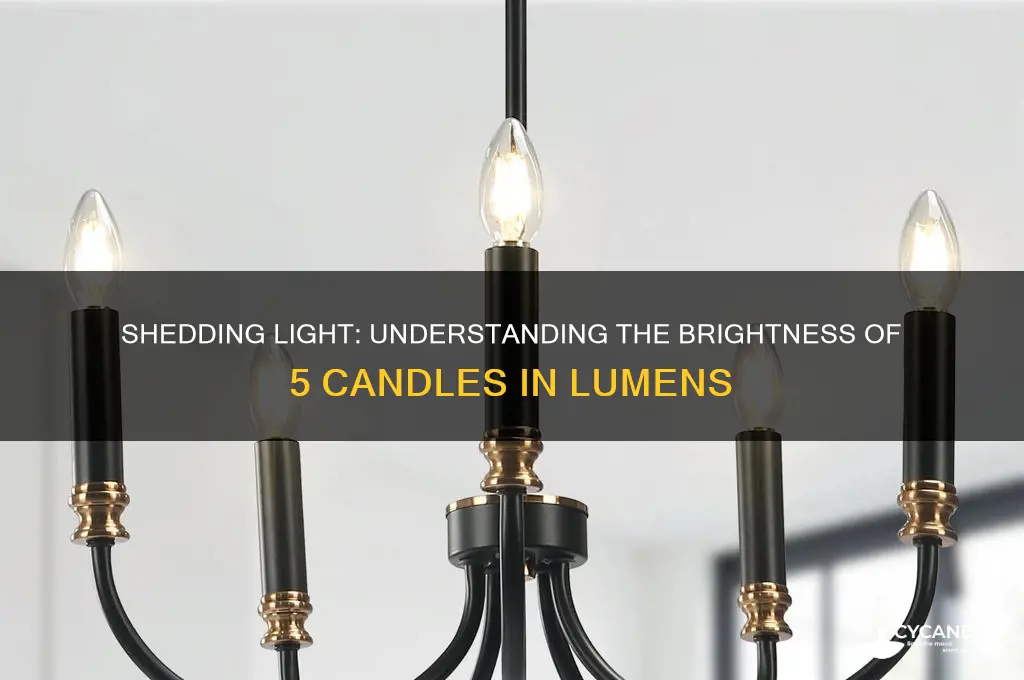how much light is 5 candle