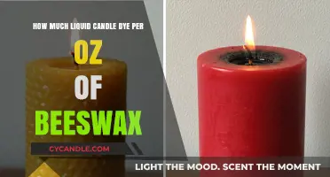 Perfect Beeswax Candles: Liquid Dye Ratios for Every Ounce