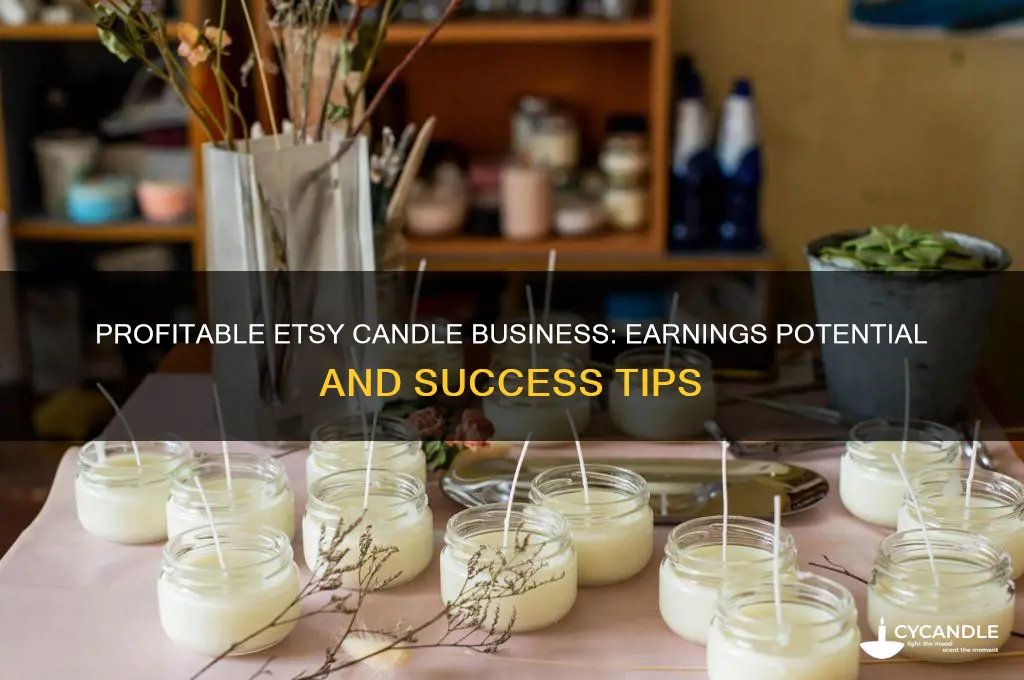 how much money can you make selling candles on etsy