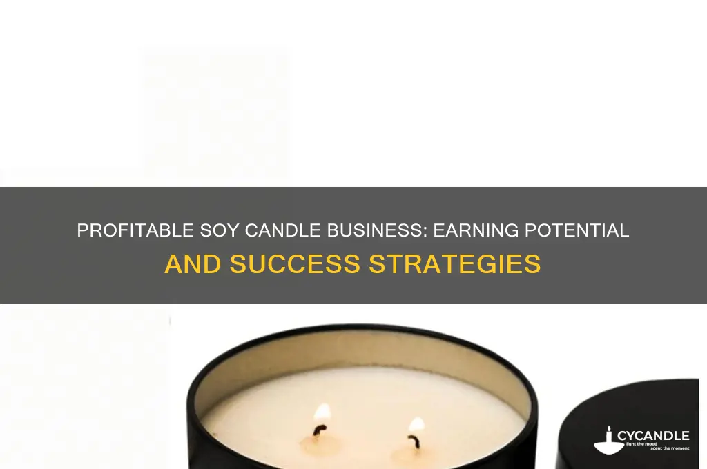 how much money can you make selling soy candles