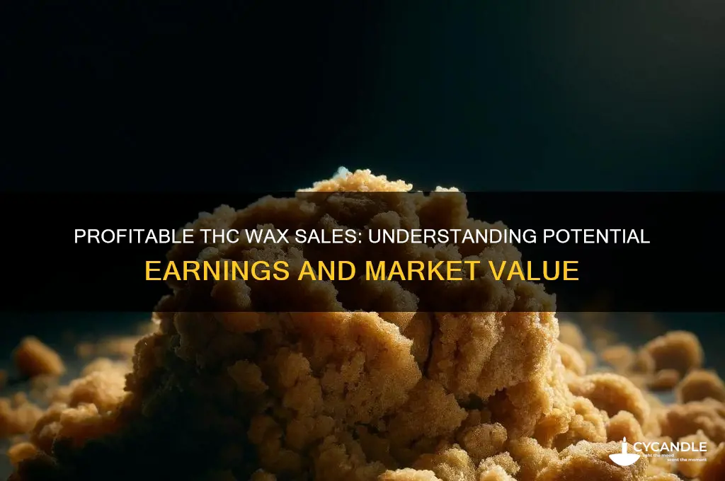 how much money do you make from selling thc wax