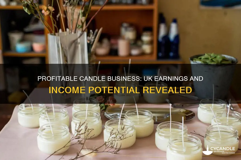 how much money do you make selling candles uk