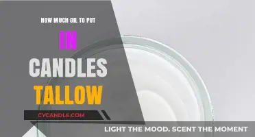 Perfect Tallow Candles: Optimal Oil Ratio for Clean Burning