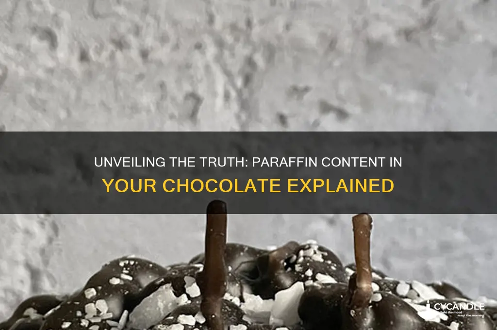 how much paraffin is in chocolate