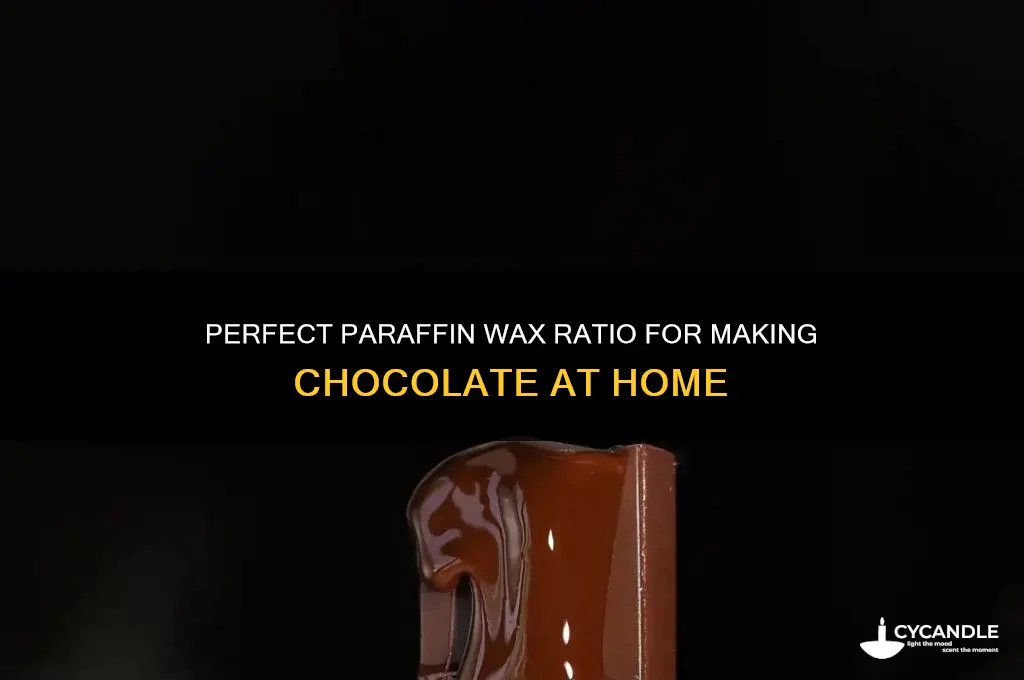 how much paraffin wax to make chocoloat
