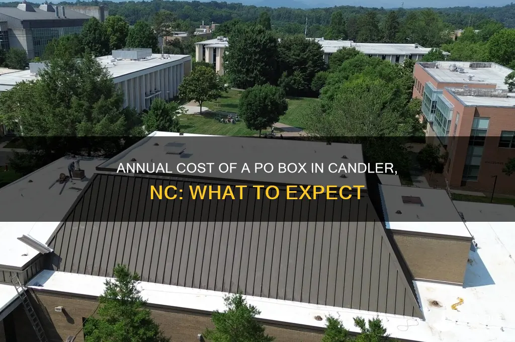 how much per year for po box candler nc
