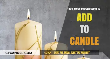 Perfecting Candle Color: How Much Powder Dye to Use