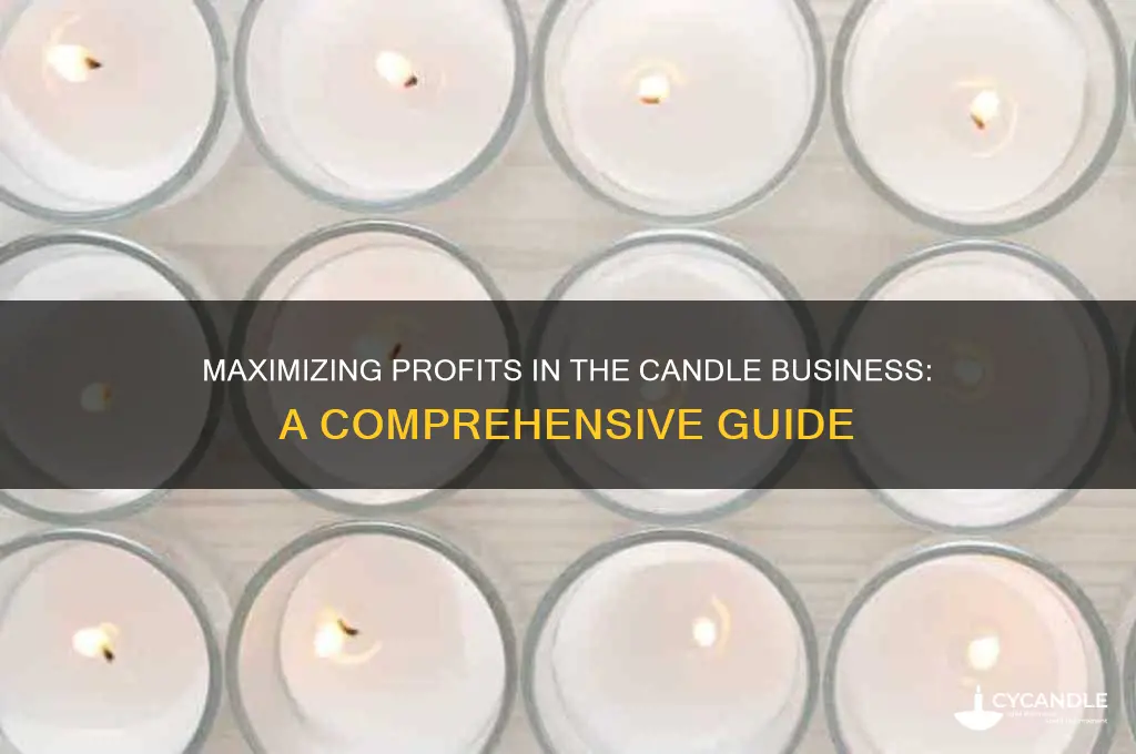 how much profit in candle business