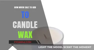 Perfecting Candle Wax: Optimal Salt Addition for Enhanced Fragrance and Burn