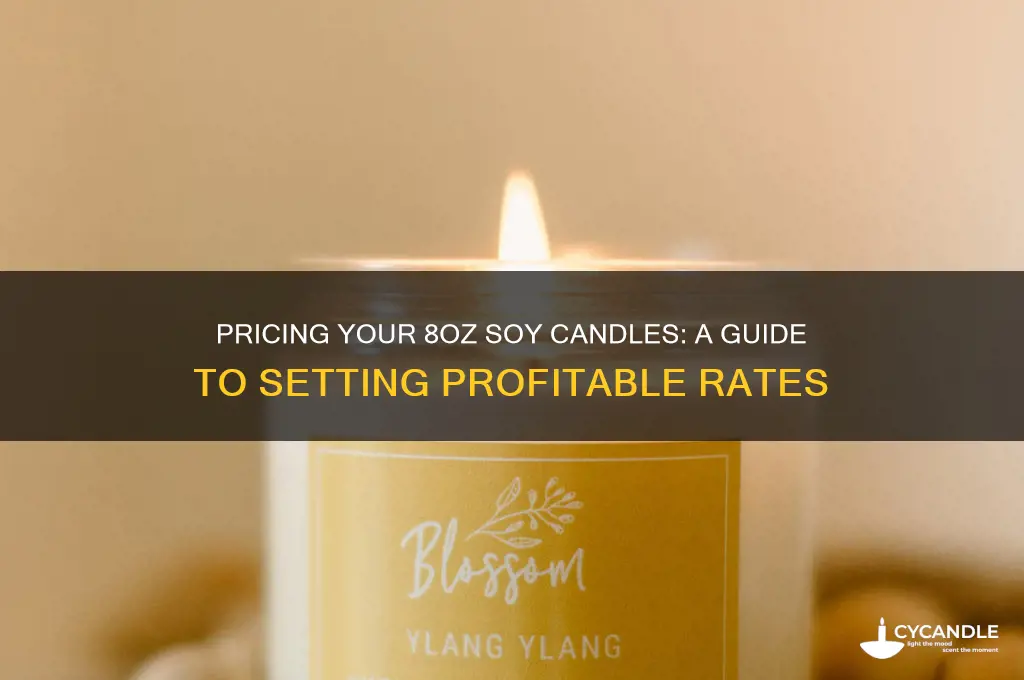 how much shoul i charge for my 8oz soy candles