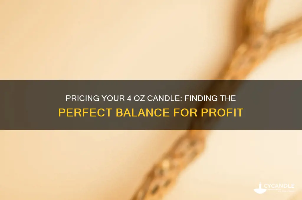 how much should a 4 oz candle cost