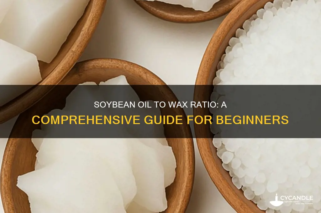 how much soy beam oil to make wax