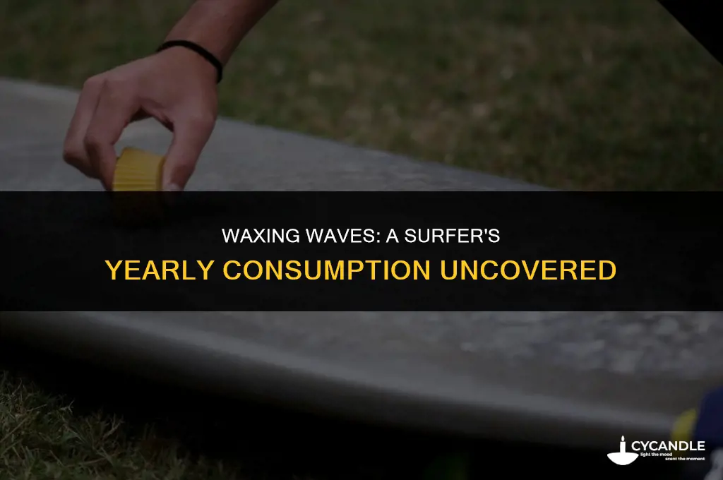 how much surf wax does a surf use per year