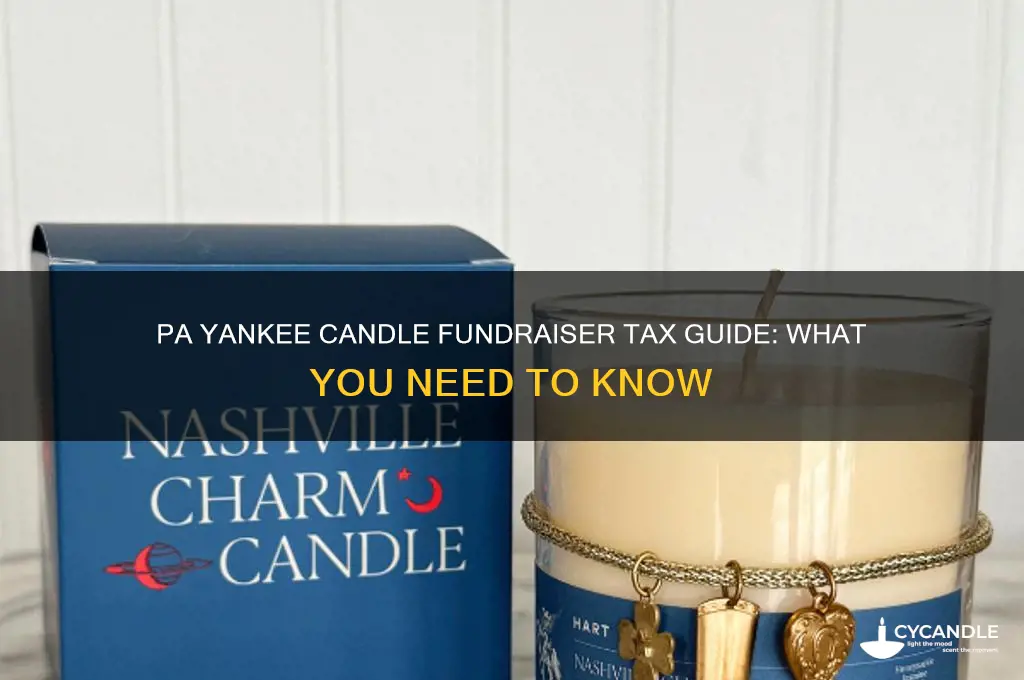 how much tax on yankee candle fundraier pa