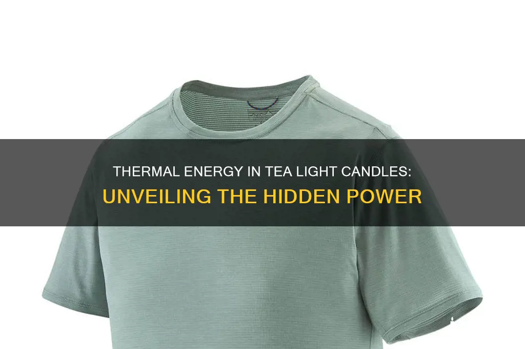 how much thermal energy in a tea light candle