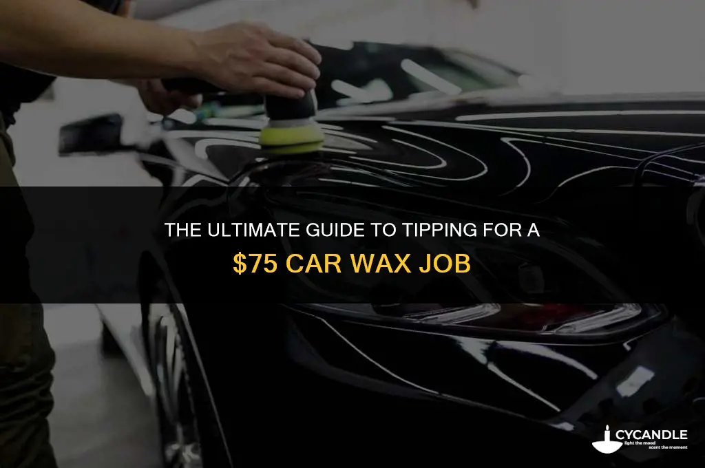 how much tip on 75 car wax job