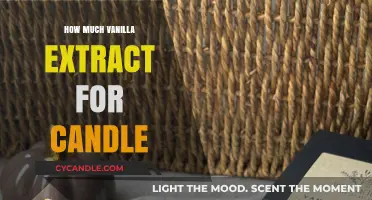 Vanilla Extract in Candles: Perfect Amount for Scented Bliss