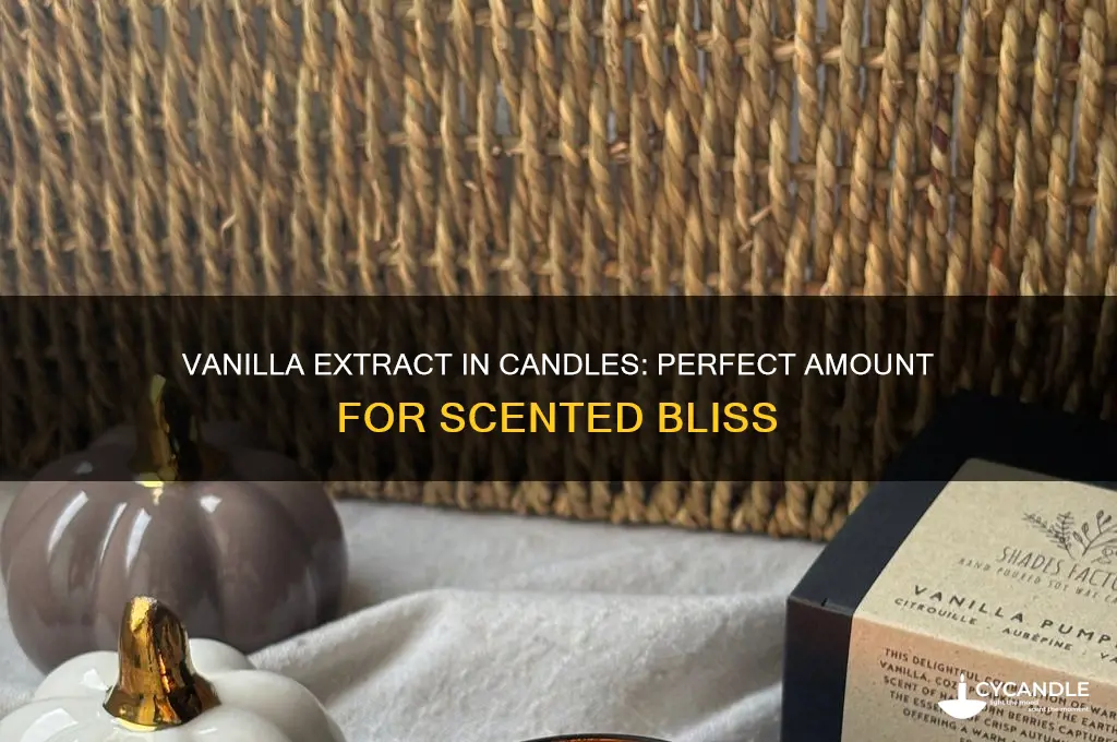 how much vanilla extract for candle