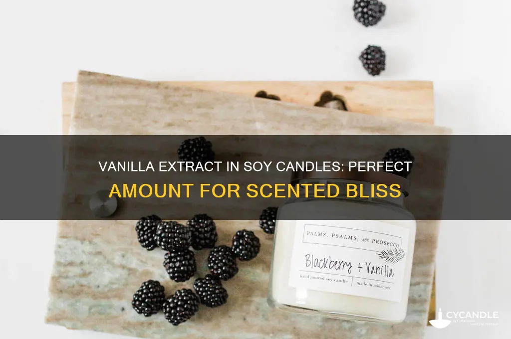 how much vanilla extract in soy candles