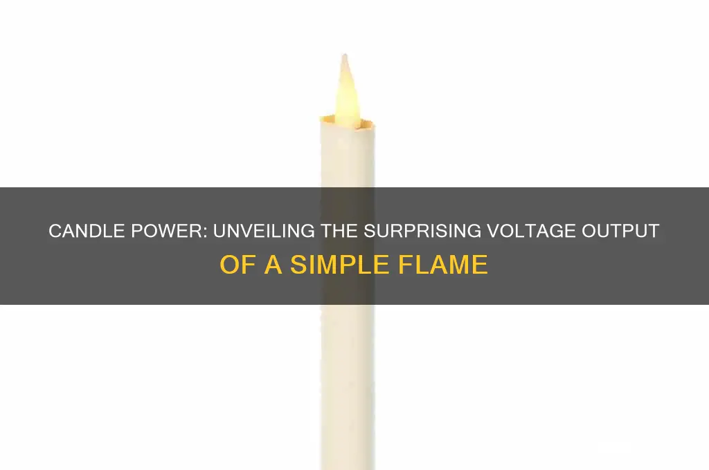 how much volts does a candle produce
