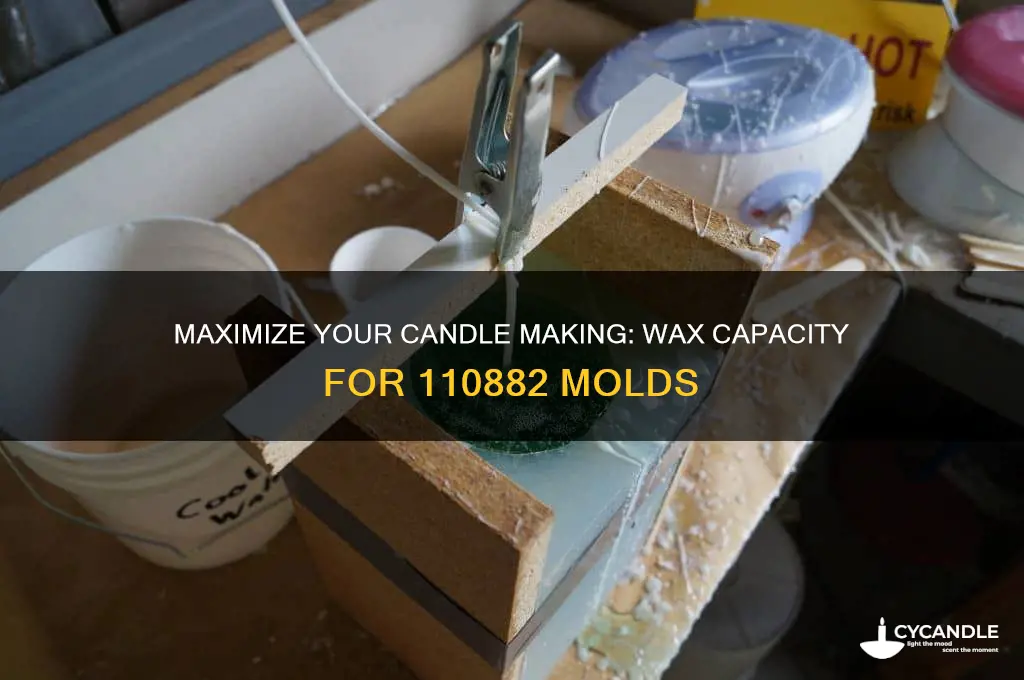 how much wax can a 110882 candle mold