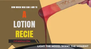 Adding Wax to Lotion: Optimal Amounts for Perfect Consistency