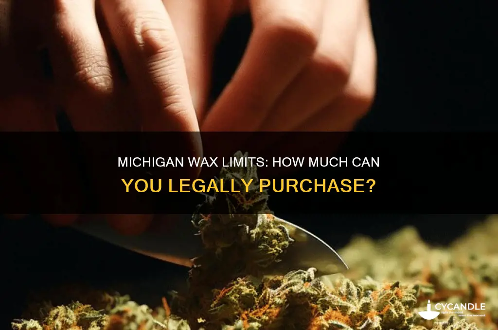 how much wax can i buy in michigan