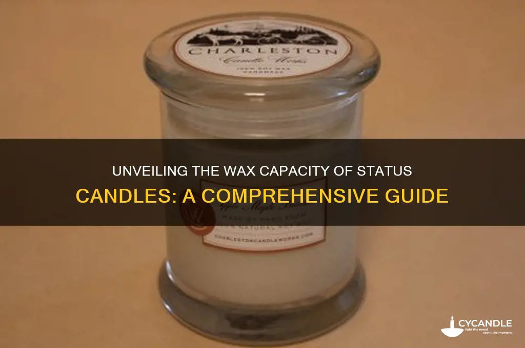how much wax do status candles hold