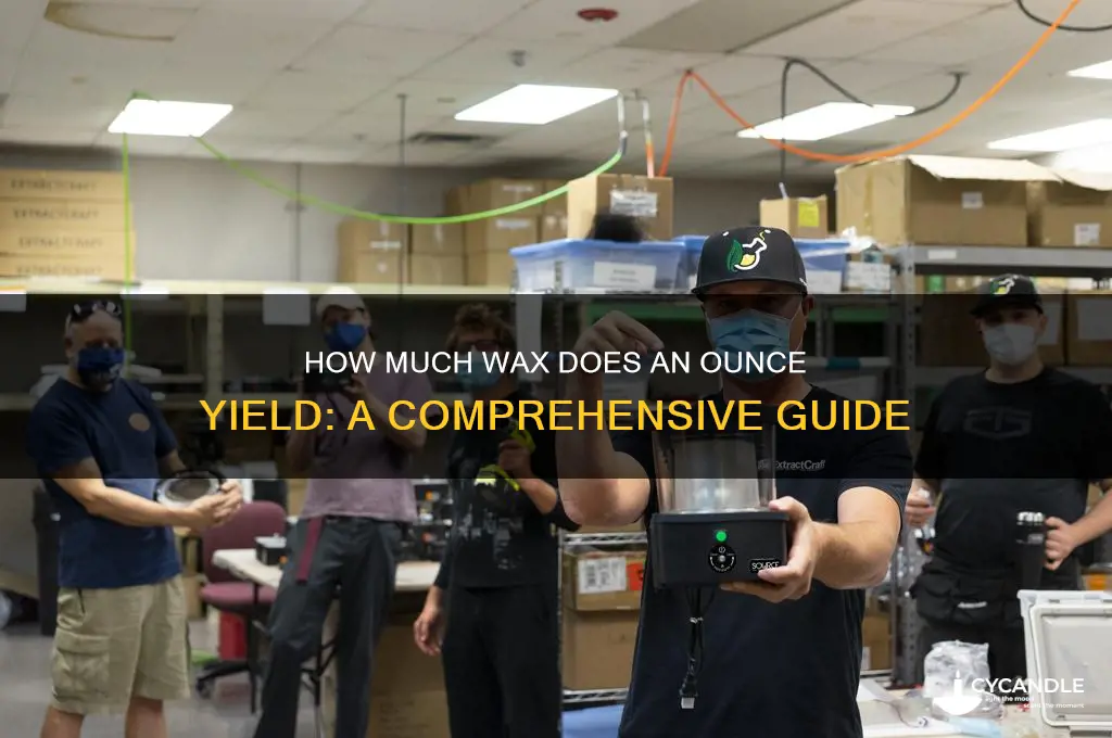 how much wax does an ounce make