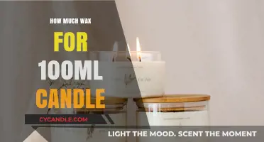 Perfect Pour: Wax Quantity Guide for 100ml Candles