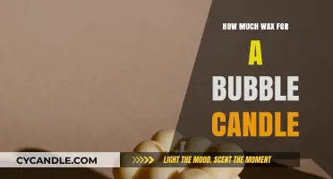 Perfecting Bubble Candles: Ideal Wax Amount for Stunning Results