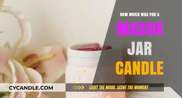 Perfect Pour: Wax Quantity Guide for Mason Jar Candles