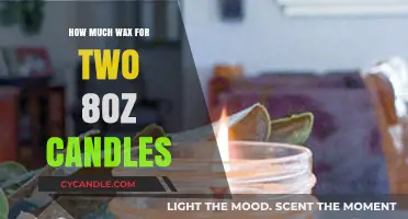 Perfect Pour: Wax Quantity Guide for Two 8oz Candles