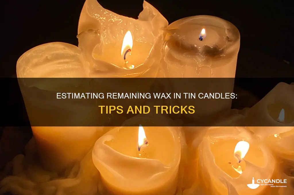 how much wax is left in tin candle