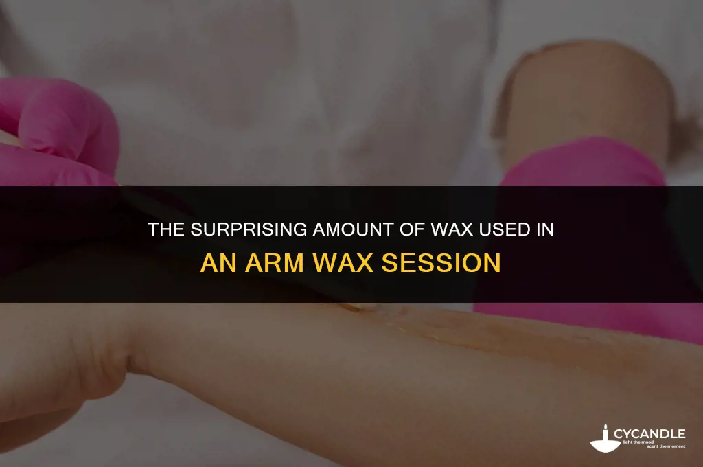 how much wax is used in an arm wax