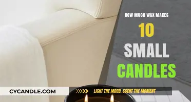 Calculating Wax Quantity for Crafting 10 Small Homemade Candles