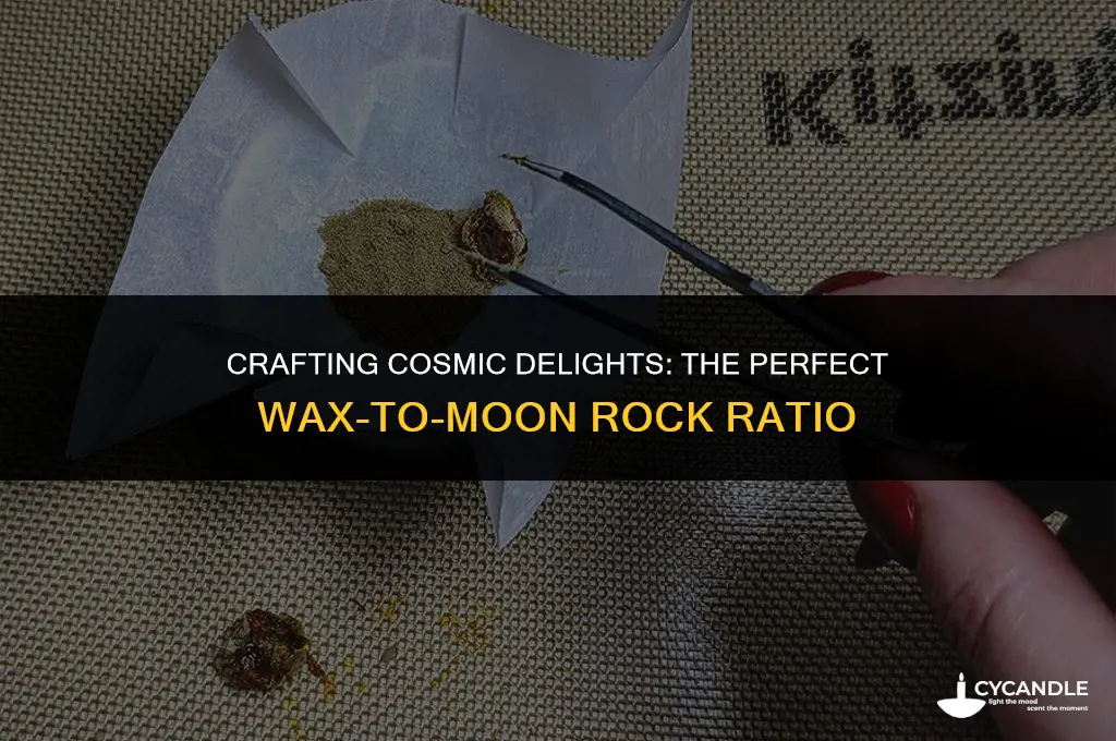 how much wax should i use for moon rocks