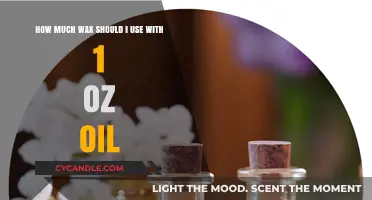 Crafting the Perfect Blend: Wax-to-Oil Ratio for Optimal Results