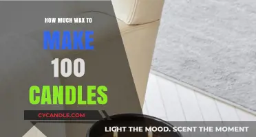 Calculating Wax Quantity: How Much is Needed for 100 Candles?