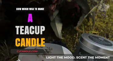 Perfect Teacup Candle: Wax Quantity Guide for DIY Crafters