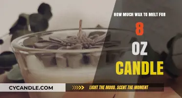 Perfect Pour: Wax Melt Quantity for 8 oz Candles