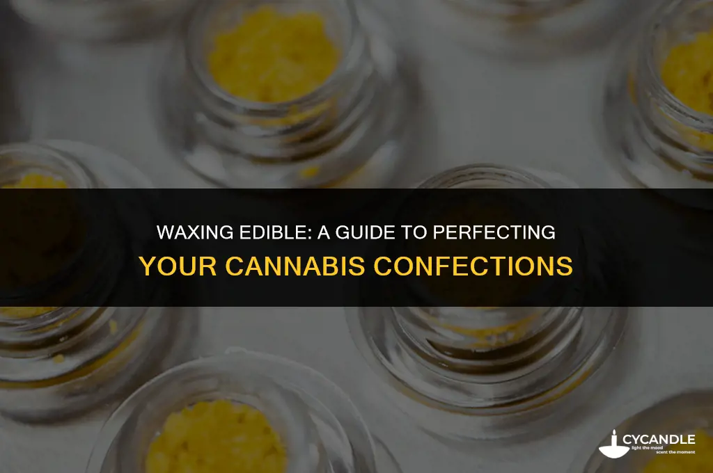how much wax to use in edibles