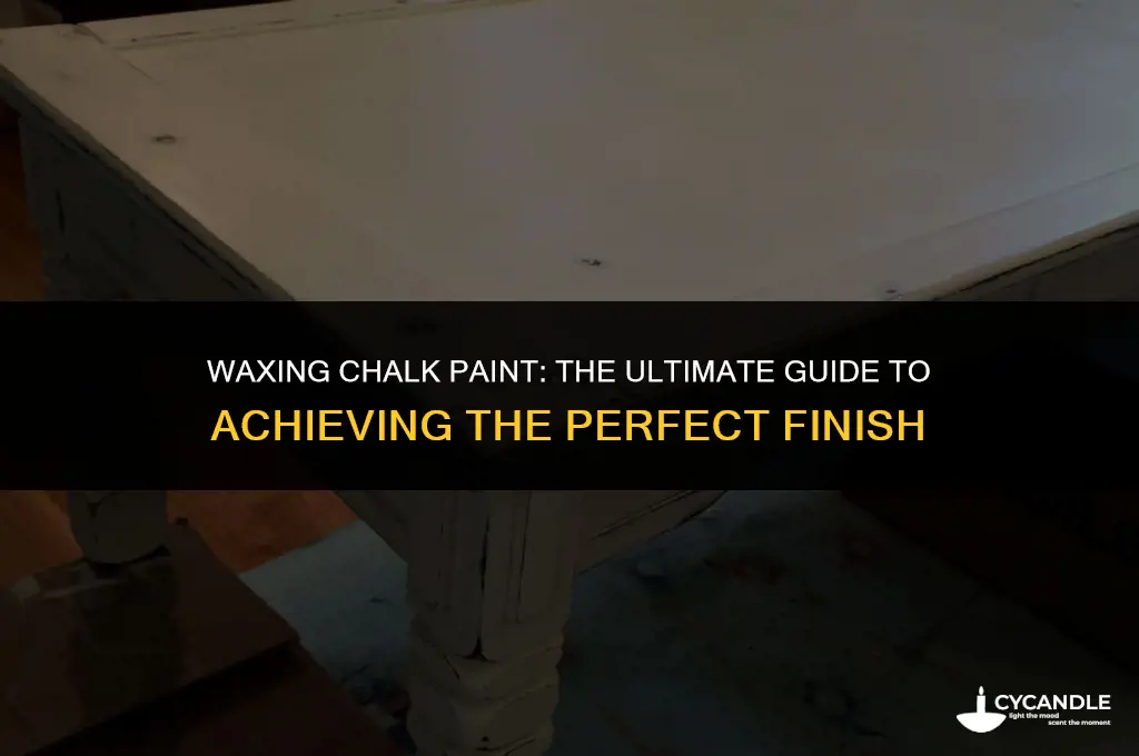 how much wax to use on chalk paint