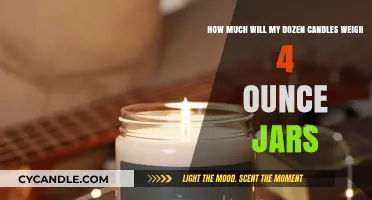 Calculating the Weight of a Dozen 4-Ounce Jar Candles