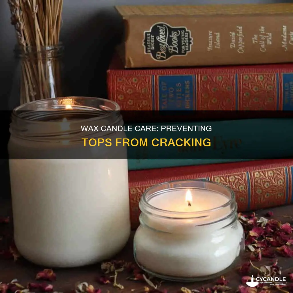 how not to crack the tops of beeswax candles